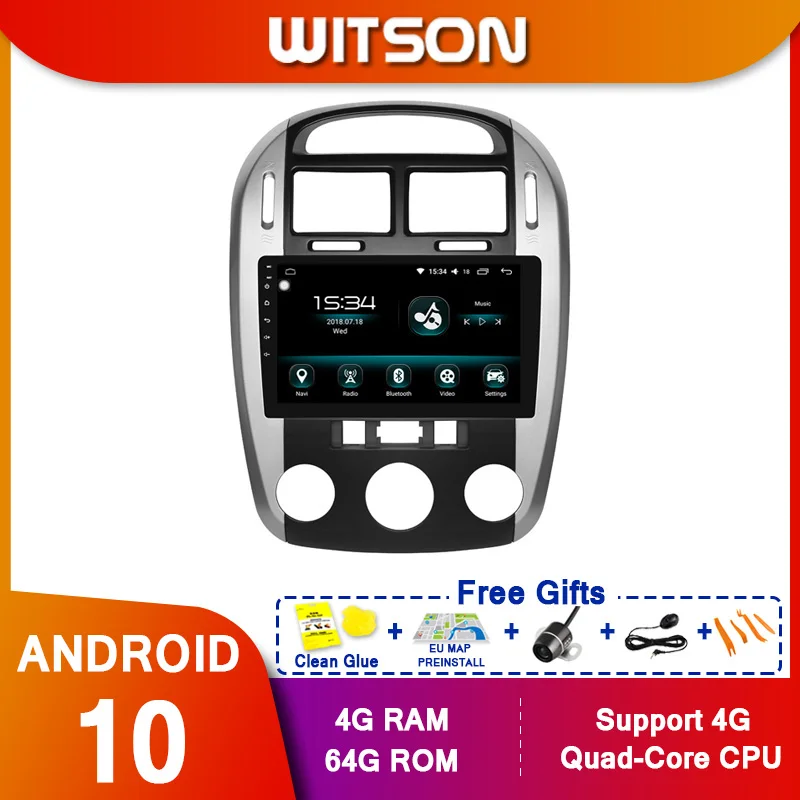 WITSON 9 &quotFULL HD сенсорный экран Android 10 0 Восьмиядерный Автомобильный GPS