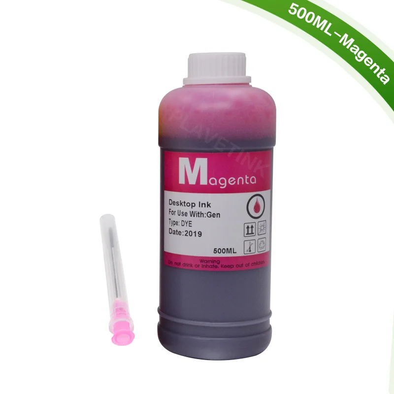 Magenta Plavetink 500 мл бутылки цветной струйный принтер комплекты для заправки чернил для Brother LC123 LC223 LC65 LC75 LC3219 СНПЧ бак заправка картриджа - Цвет: Magenta