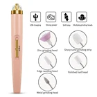 Электрическая шлифовальная машинка для ногтей, шлифовальная машинка для ногтей с подсветкой, портативная электрическая мини-ручка для маникюра, инструменты, машинка для маникюра, набор