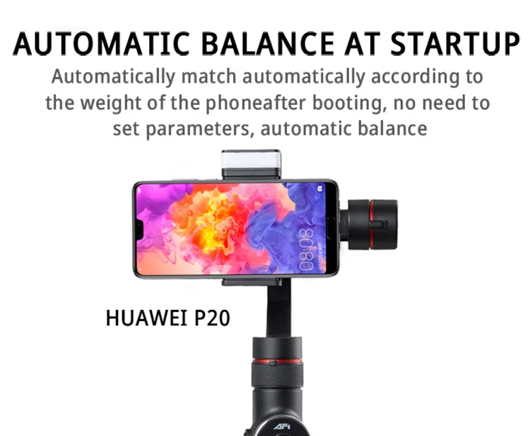 AFI V5 3-осевой ручной шарнирный стабилизатор для камеры Gopro смартфон для iPhone Xs Max Xr X, 8 Plus, 8, 7, 6 samsung S9 S8 Gopro экшн Камера