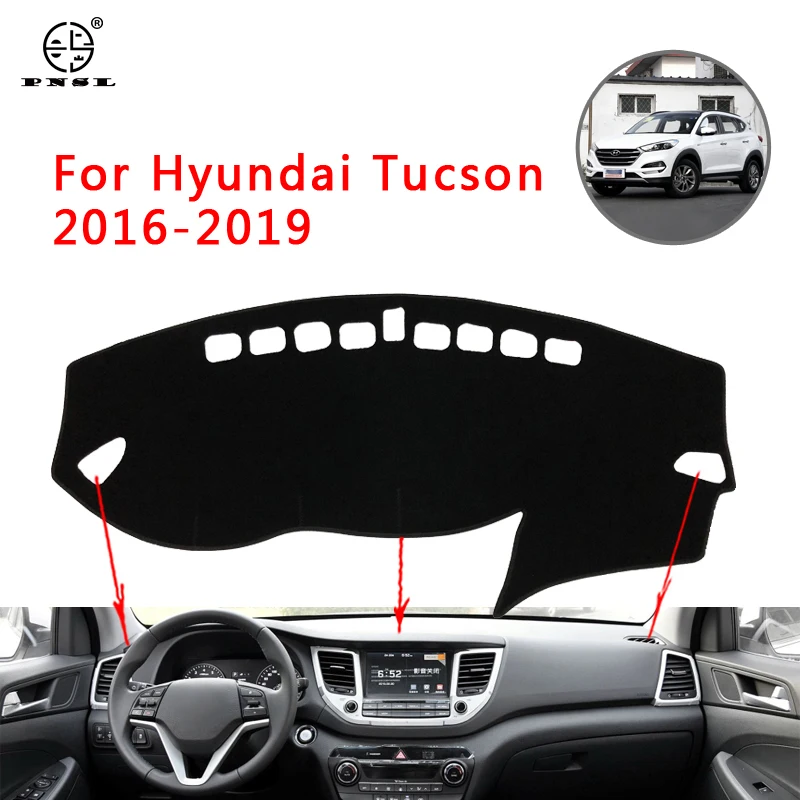 PNSL коврик для приборной панели автомобиля Hyundai Tucson 2016 2017 2018 противоскользящий с