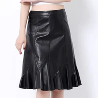 tao ting li na new fashion real sheep leather skirt o1