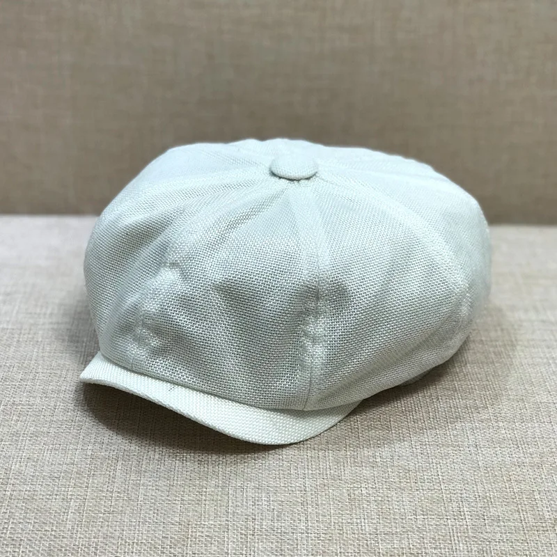 

2021 New Korean Style Big Head Circumference Summer Peaked Cap Retro Octagonal Men's and Women's Hats Fashion Plus Size Beret
