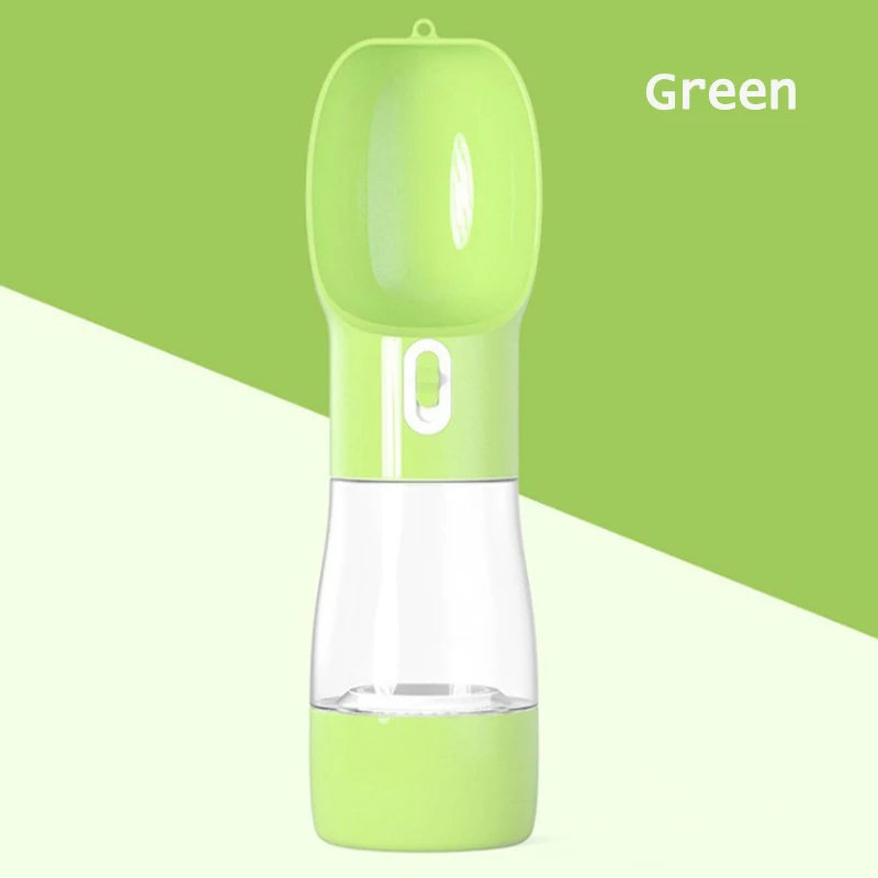 Green Портативный собака бутылка для воды для путешествий для собак Еда воды миска для кормления питья и отдыха на природе, кот диспенсер для воды 500 мл товары для домашних животных - Цвет: Green