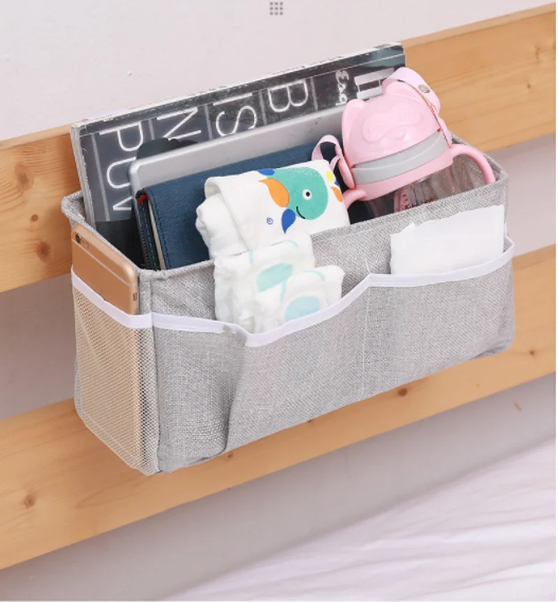 Выдвижной ящик для хранения Карманы прикроватная подвесная сумка дома стол