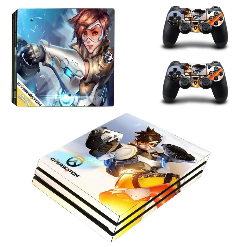 PS4 Pro sticker s Overwatch Play station 4 Skin OW наклейки Pegatinas для playstation консоли и контроллера| |