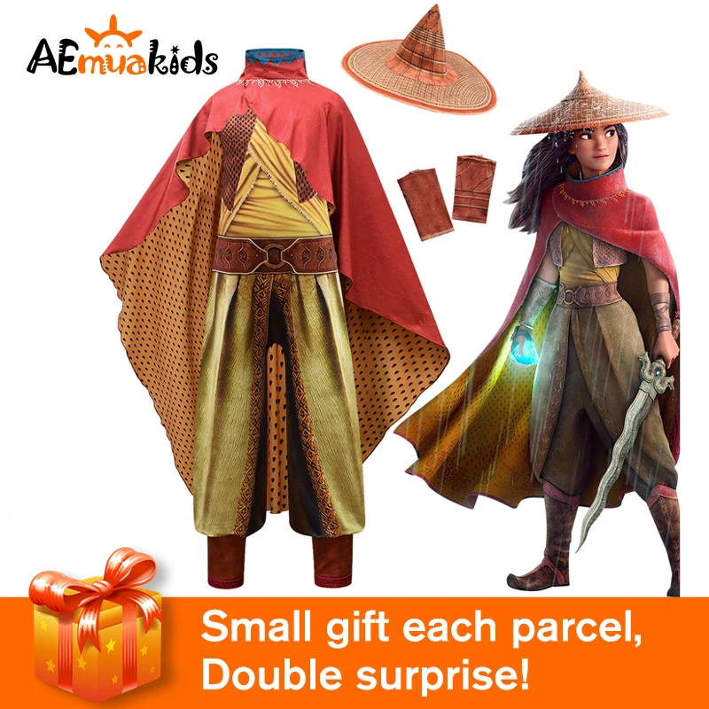 Детское платье с шапочкой аниме и последний дракон для косплевечерние Вечеринки