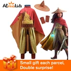 Детское платье с шапочкой, аниме и последний дракон, для косплевечерние, Вечеринки На Хэллоуин, Disney, Raya Girls, детская одежда