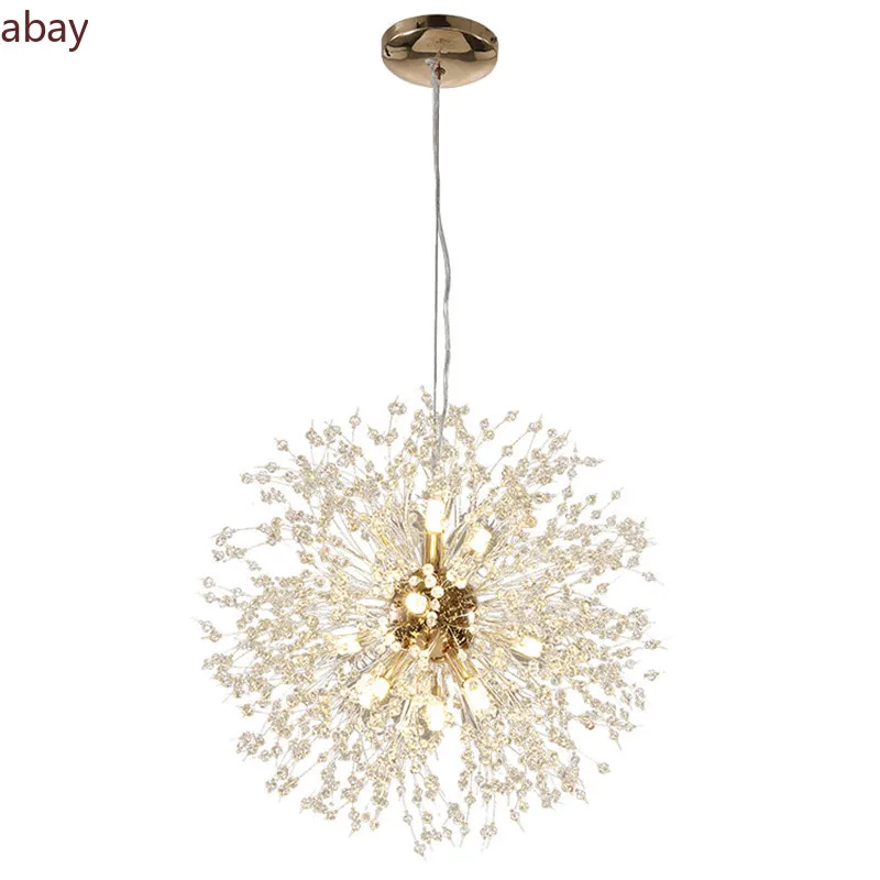 

Chandelier LED Nordic Vertigo Crystal Ceiling Lights for Living Room Bedroom Dining Room Decoration 110V-220V
