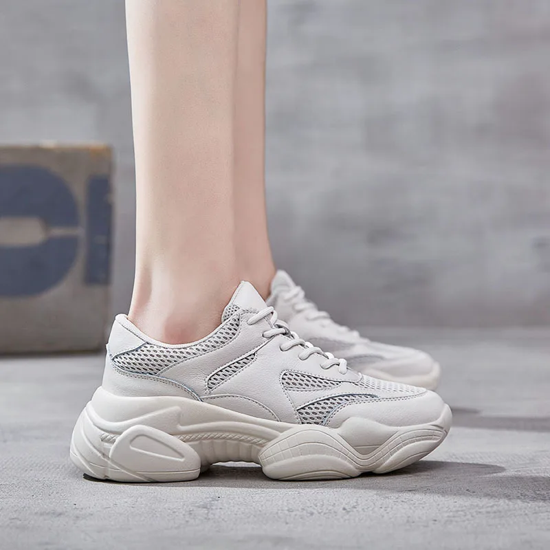 Высококачественная кожаная спортивная обувь для женщин новинка сезона осень 2019