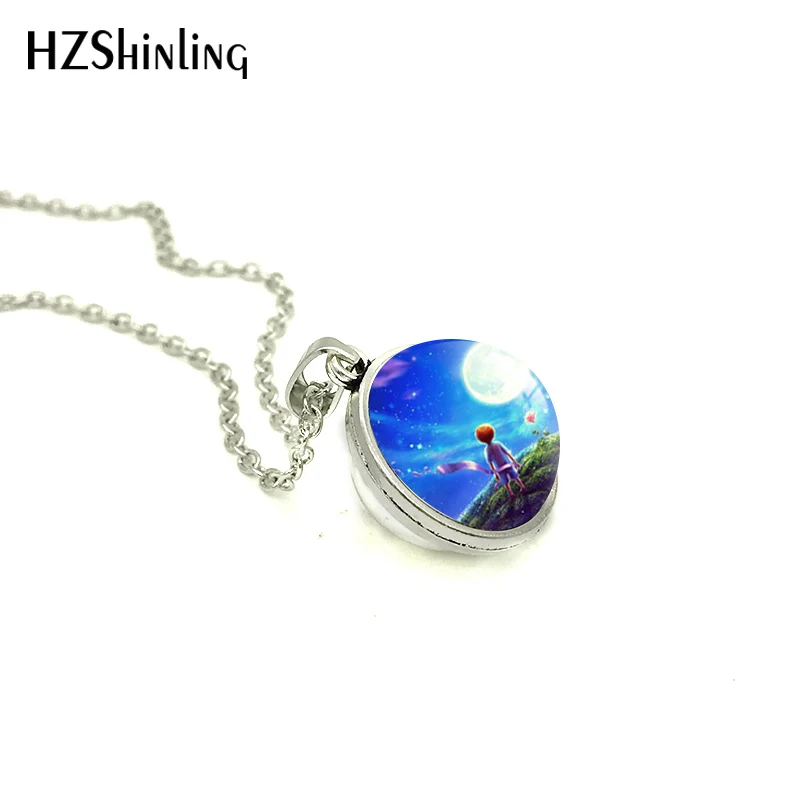 Новинка Le Petit Prince стеклянная купольная двухсторонняя подвеска Маленький принц Ювелирное Украшение сказочное Ручное ремесло ожерелье для детей
