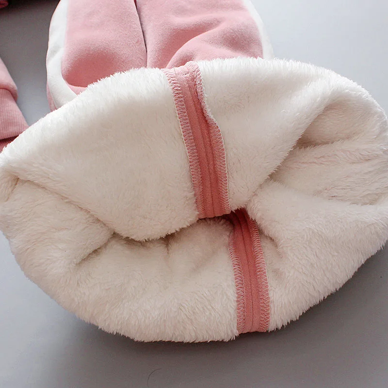 Зимний хлопковый комбинезон с рисунком кошки для девочек и мальчиков 3