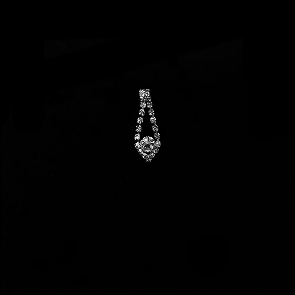 

CX21 Fashion Bridal Crystal Zircon Set Flower Wedding Necklace Earrings 2-Piece Set Popular Wedding Set