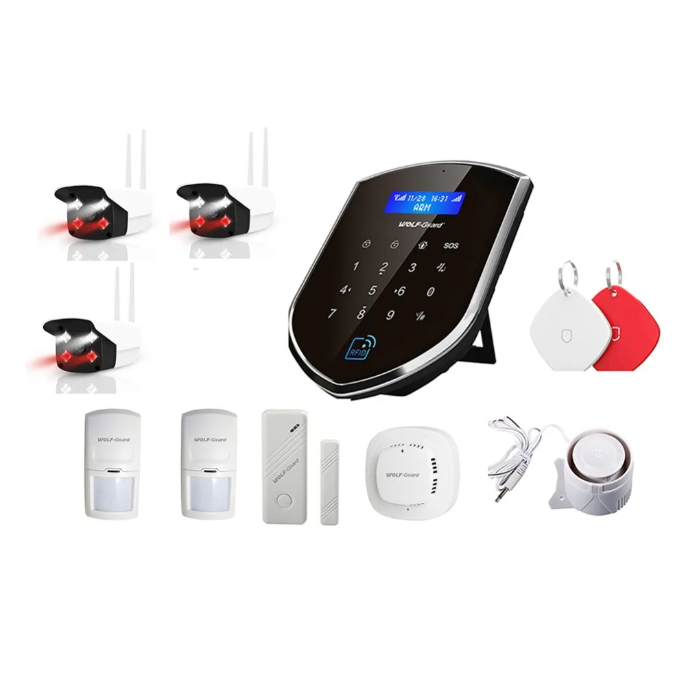 Wolf-Guard WM 3g R беспроводная домашняя охранная система 3g хост 2,4G 1 Wifi 720P 3 наружная Водонепроницаемая камера