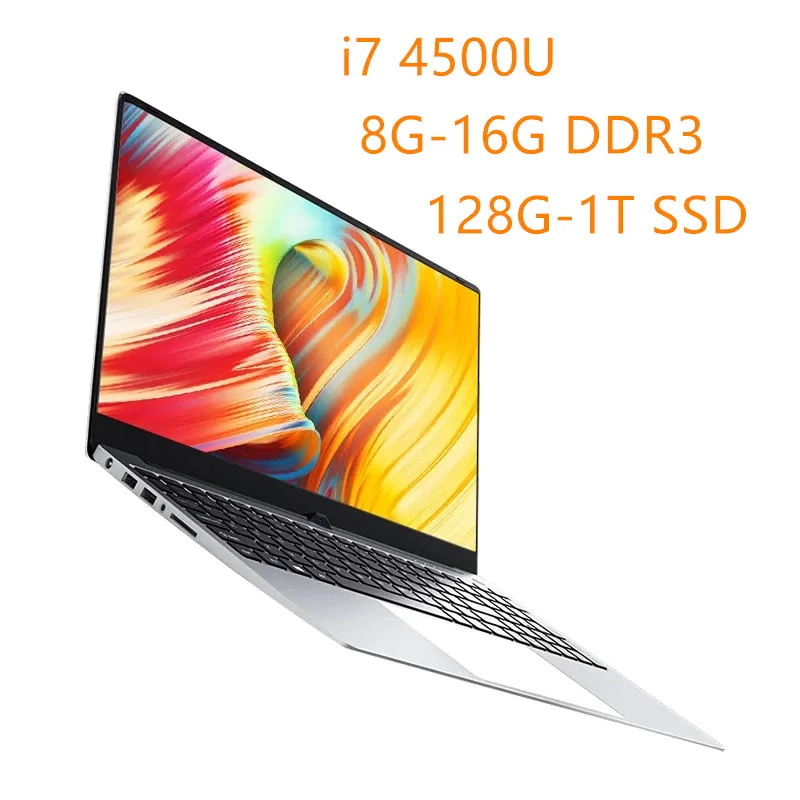 2021 NEW  15.6 inch 1920*1080 IPS Screen Core i7 DDR3 8GB/16GB 128G/256G/512G/1TB SSD Metal Backlit Windows 10 Laptop