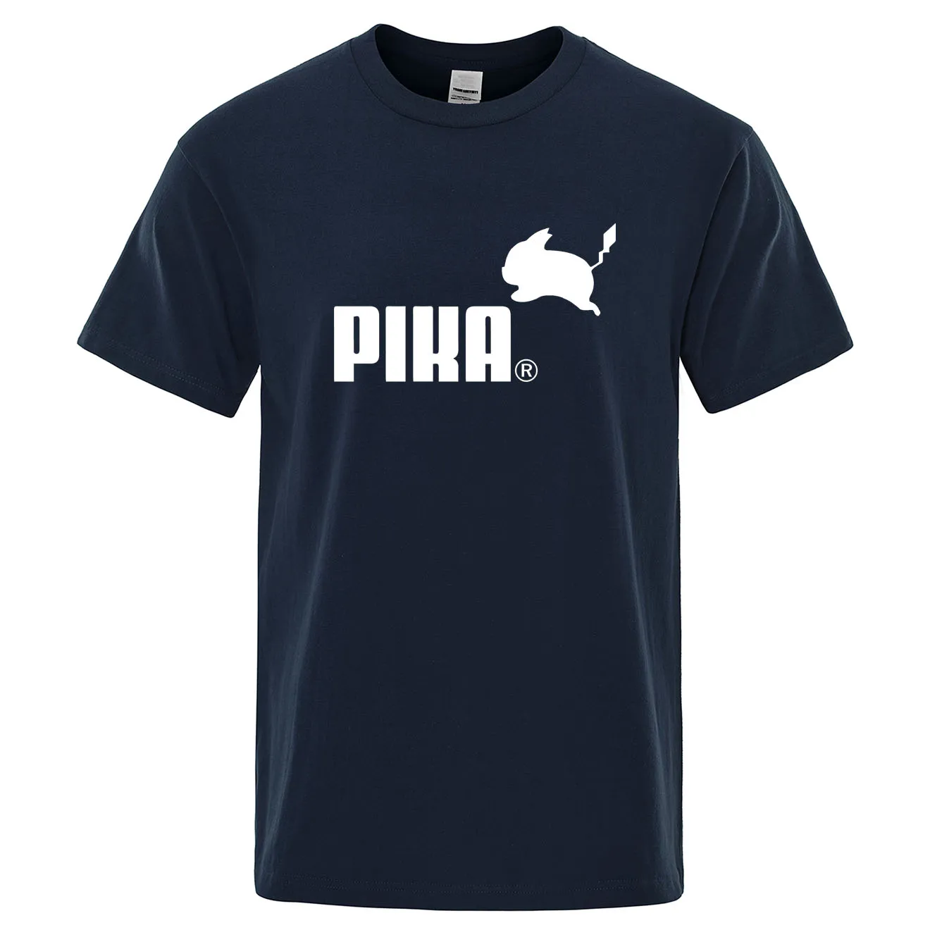 Летняя новая футболка Pika, мужские футболки с японским Аниме Покемон, футболки с Пикачу для мальчиков, хлопковая футболка с коротким рукавом, мужские повседневные футболки, топы