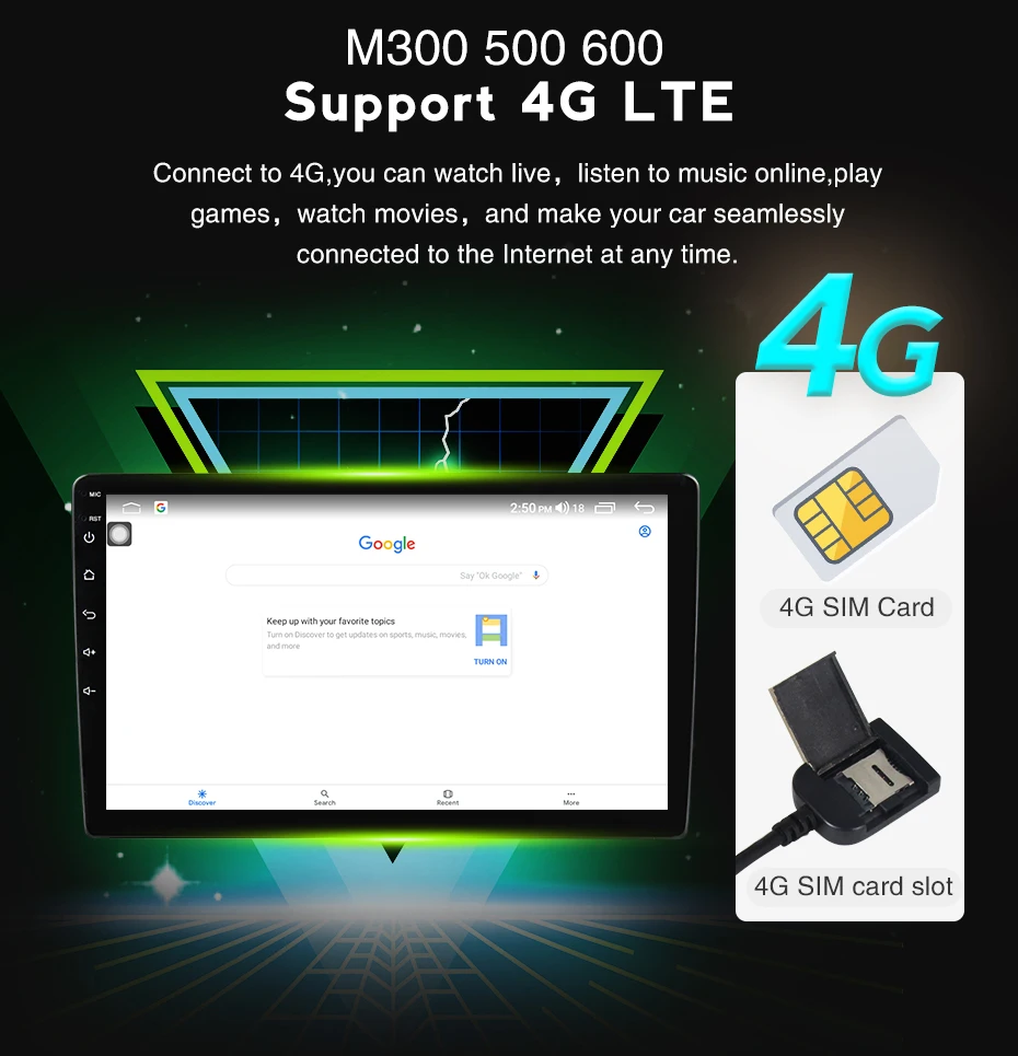 Автомагнитола MEKEDE 4 Гб + 64 ГБ 4G LTE Android 10 мультимедийный проигрыватель с