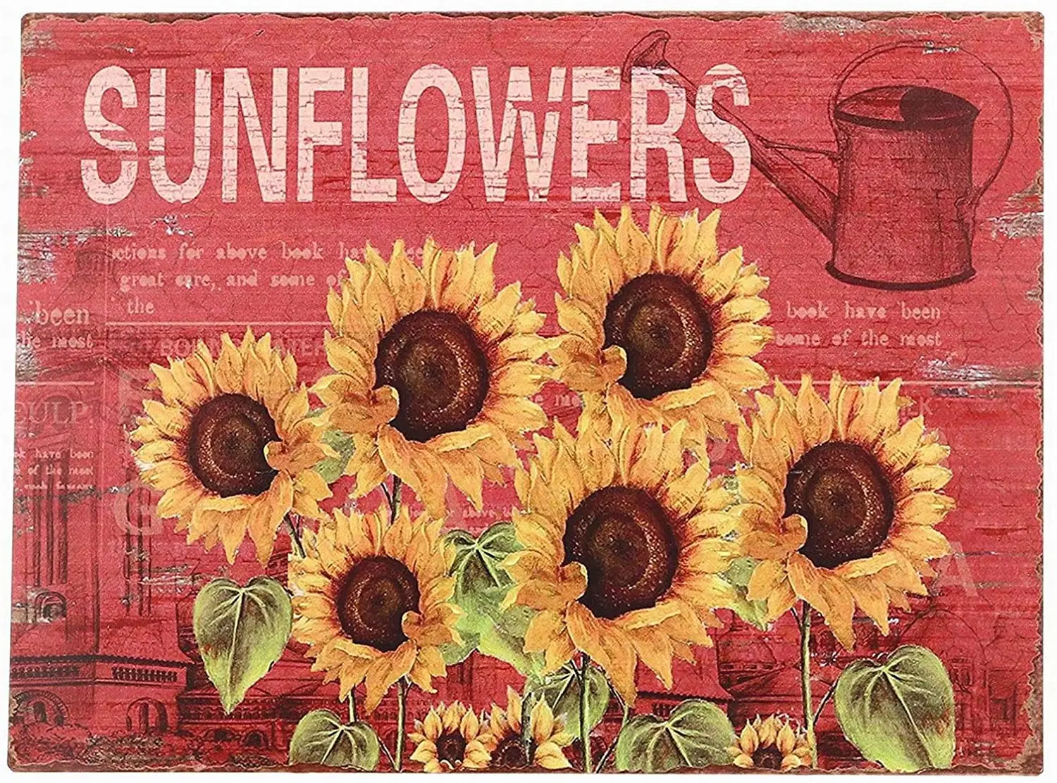 

SmartCows Funny Sunflowers Retro Vintage Tin Metal Sign Home Decor 8X12 Wall Decor