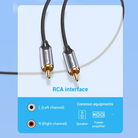 Кабель Vention 3.5 мм на 2 RCA