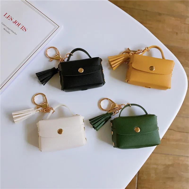 Роскошный кожаный чехол с кисточкой для Apple Airpods Pro Модный милый наушников Bluetooth Air