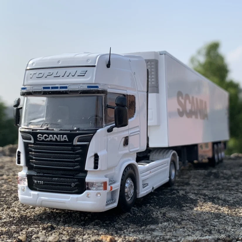 Литые модели автомобилей в масштабе 1:50 Scania тяжелый полуприцеп грузовик из сплава