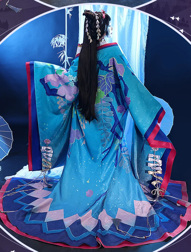 COSMART игра Onmyoji SP Ka Cyou Fuu Ge Tsu Huaniaojuan кимоно платье Косплей Костюм Хэллоуин костюм для