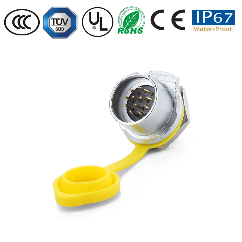 Водонепроницаемый 12-контактный разъем IP67 кабель питания для монитора