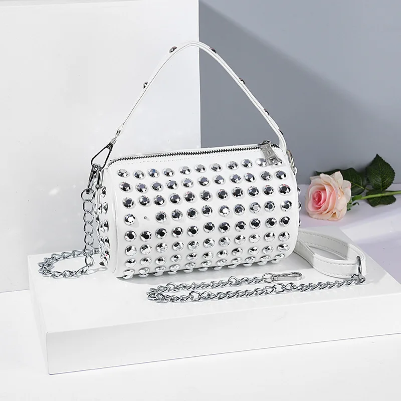 

Luxury Handbags Women Bags Designer 2021 Large Capacity Chain Crossbody Bag Fashiona Round Diamond Portable Sac A Main Femme Cc