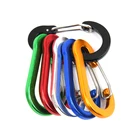 Карабин для рыбалки CC1, 6 шт., алюминиевый сплав, брелок для кемпинга на открытом воздухе для скалолазания, защелка, пряжка, крючок, Рыболовный инструмент, 6 видов цветов