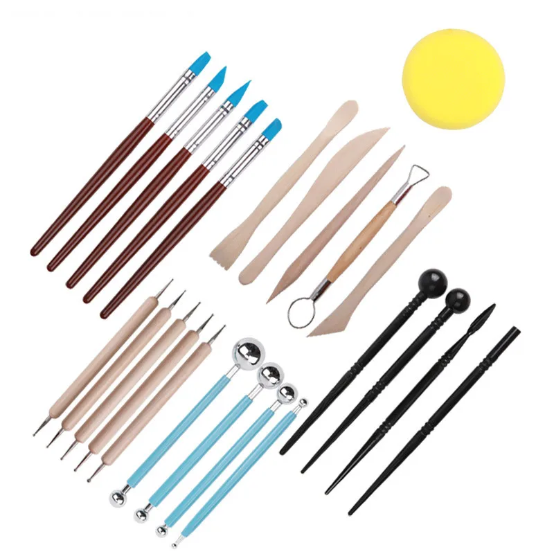 Набор для моделирования глиняной керамики инструменты резьбы набор покраски