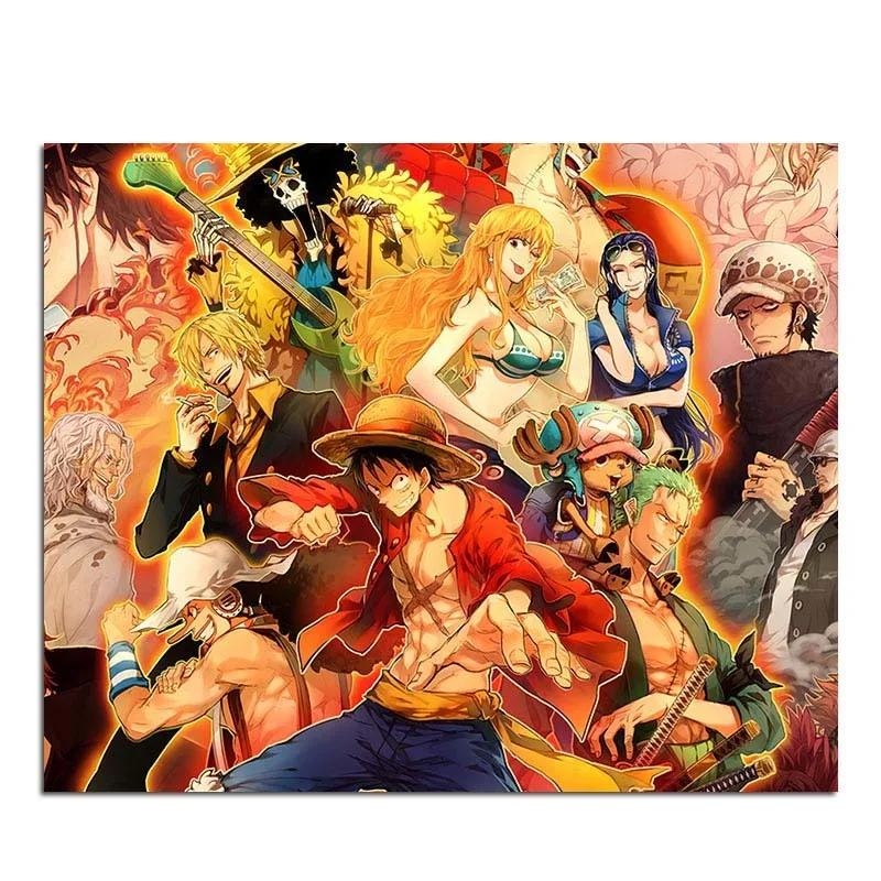 

High Quality Monkey D Luffy One Piece Round Small Size Mouse Pad Computer Game Pad Non-slip Mause Mice Mat