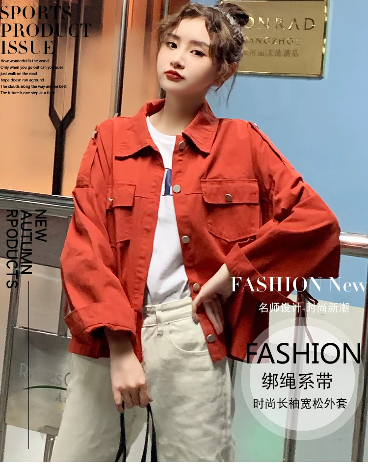 Han edition loose bf осенит на новое пальто женское с ароматом восстанавливает древние пути Студенческая куртка