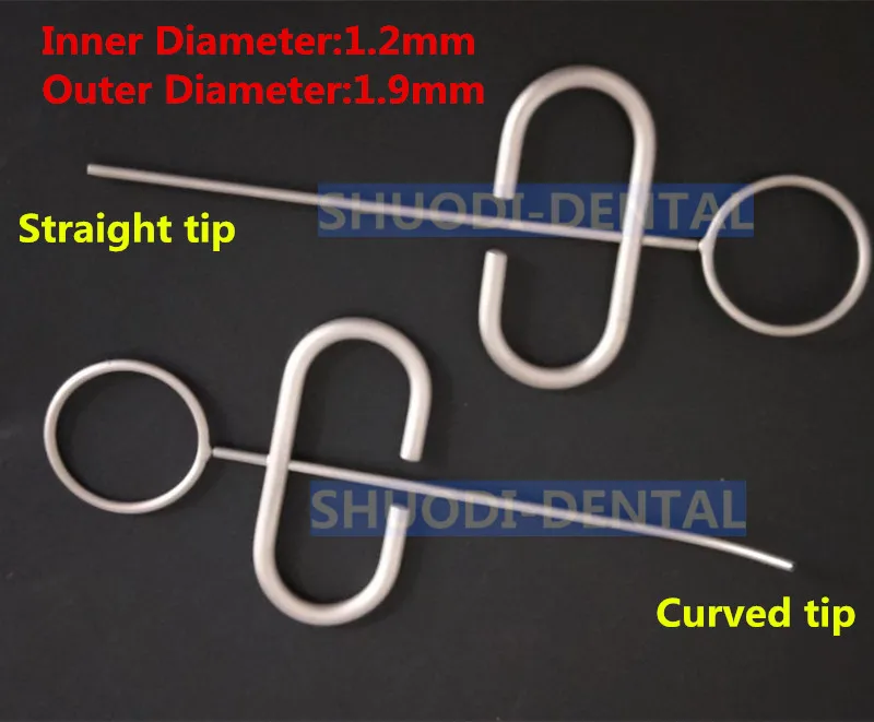 2 pieces 1.2mm mixed Зубной хирургический имплантат кости порошок коллектор скребок MTA кость трансплантация Инжектор Шприц Перевозчик 1,2 мм прямой/Изогнутый наконечник инструмент - Цвет: 2 pieces 1.2mm mixed