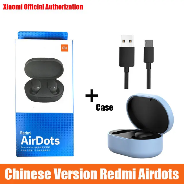 Xiaomi Redmi Airdots наушники-вкладыши TWS Bluetooth 5,0 наушники стерео Беспроводной активный Шум отмена с микрофоном громкой связи - Цвет: As the picture