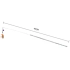 Дразнилка для котенка, игрушка, забавное Искусственное перо, кошка, Дразнилка, Дразнилка, палочка для котят, игрушка с колокольчиком, Интерактивная игрушка для кошек и перьев, леэндог