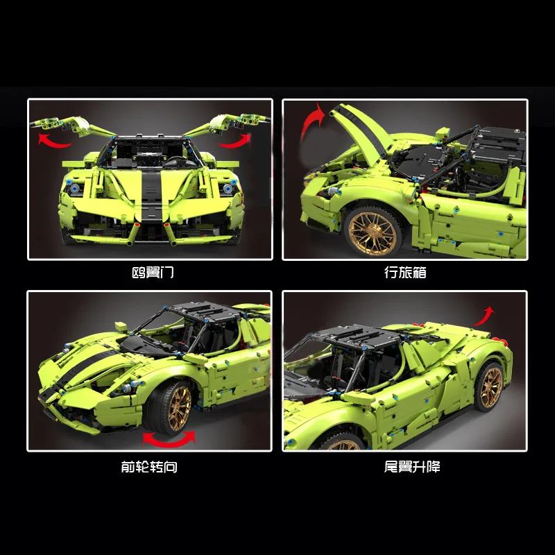 

Mould King High-Tech Car Model Compatible With MOC-46921 Enzo - 42115 Car Model Building Blocks Kids Christmas Toys For Boy Gift