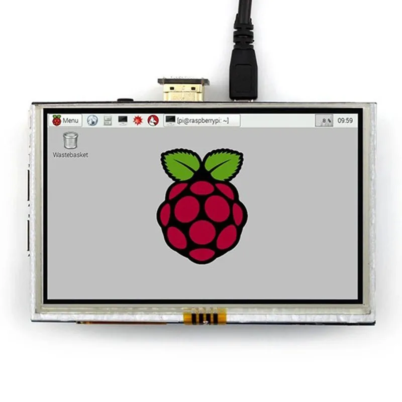 5 дюймов Raspberry Pi 4 ЖК дисплей HDMI сенсорный Экран Дисплей на тонкопленочных