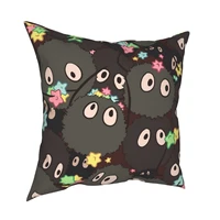 adorable balls hayao miyazaki totoro pillowcase printing polyester cushion cover decor pillow case cover home wholesale 18