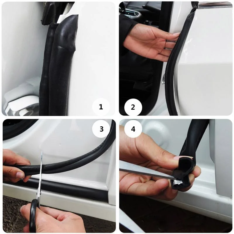 2x80 см B резиновая уплотнительная лента для автомобиля ветрозащитные