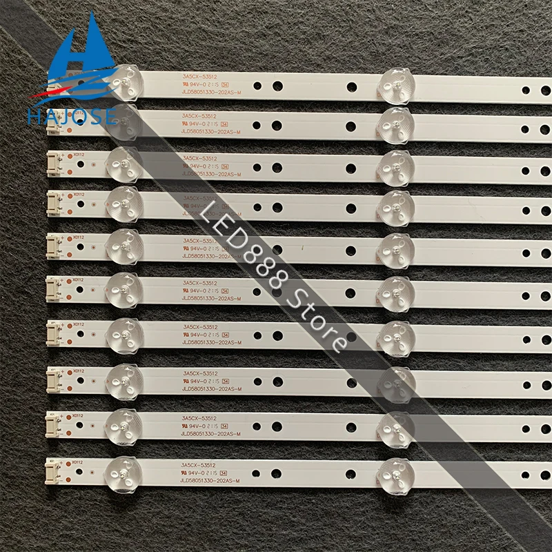 1 Набор = 10 шт. светодиодная подсветка 5 ламп для Skyworth 58 &quotTV 58G2A 58G3 58K5D 58F55 - купить по