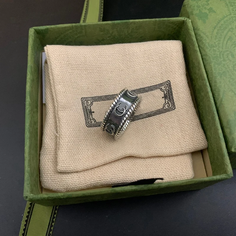 Мужское и женское кольцо из серебра 925 пробы в стиле ретро | Украшения аксессуары