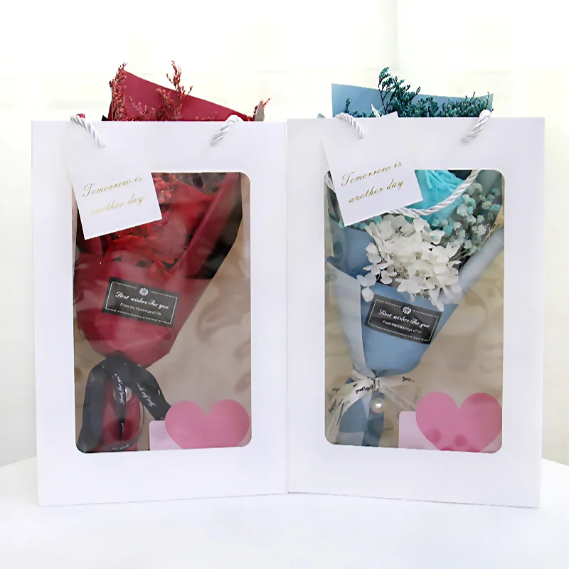 Букет вечных цветов Подарочная коробка букет на Рождество Новый Год день