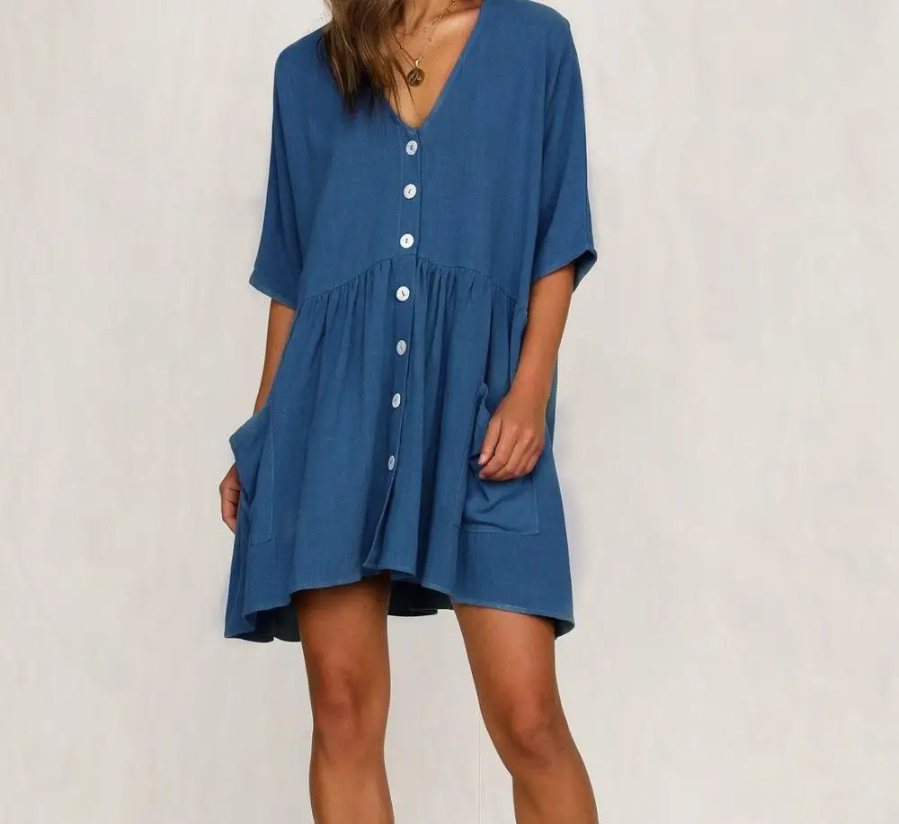 Летнее платье с коротким рукавом повседневное свободное одежда для беременных