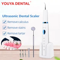 ultrasonic dental scaler electric sonic dental calculus scaler tartar remover plaque stains cleaner scraper teeth whitening kit