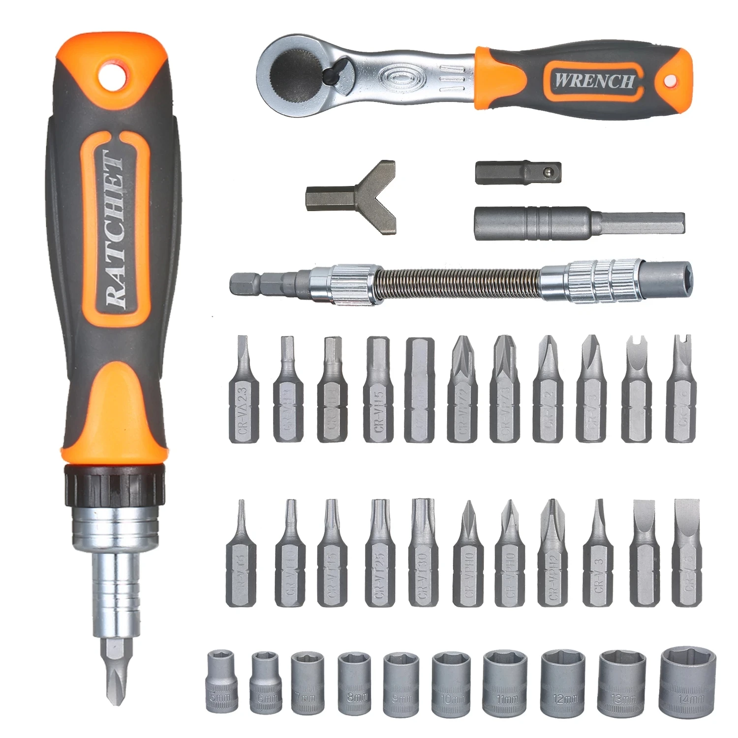 

38pcs Precision Ratchet Screwdriver Bit Set Magnetic Screwdrivers Kit Electronics Repair Tool Kit For Phone Laptop Watch