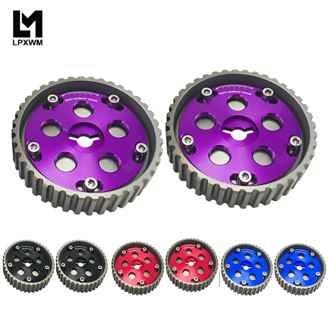 (Одна пара) 2 шт. комплект регулируемых шестеренок для камеры Suzuki Swift GTI G13B шкив