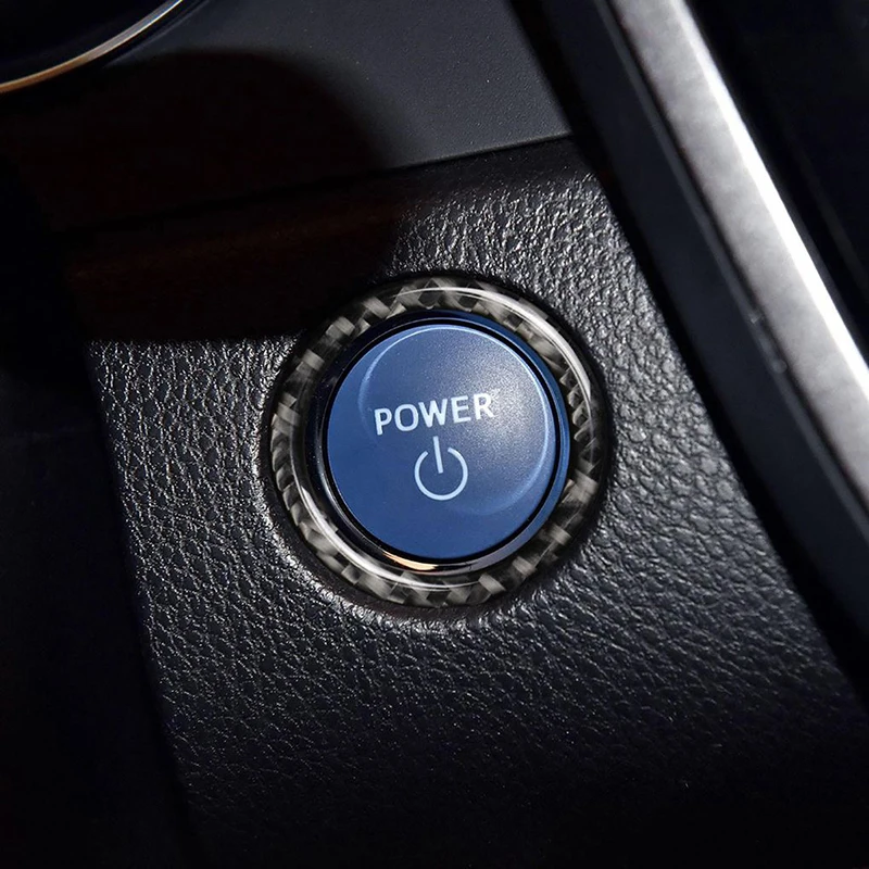 Кнопка запуска и остановки двигателя автомобиля кольцо переключателя отделка