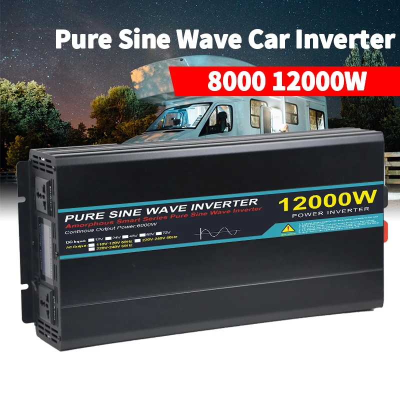 Инвертор солнечной энергии с немодулированным синусоидальным сигналом 12 В 24 в 48