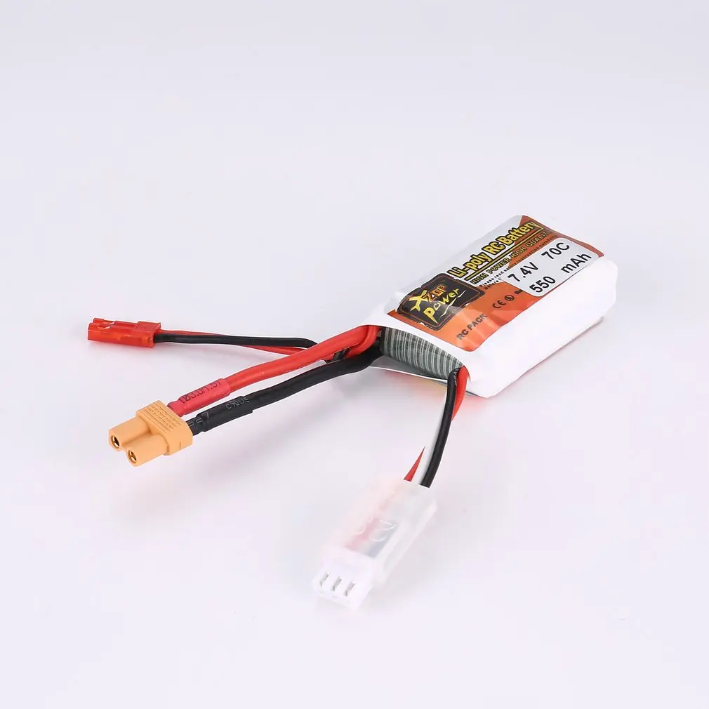 HOT ZOP Power 7.4V 550mAh 70C 3S 1P Lipo Battery JST XT30 Plug Rechargeable for RC Racing Drone Helicopter Car Boat Model | Игрушки и