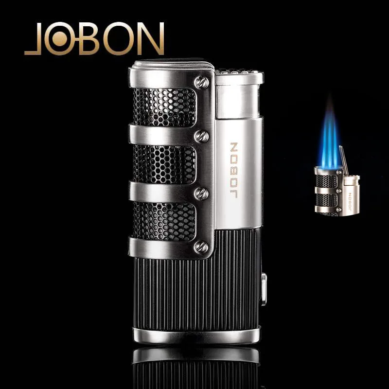 Газовая зажигалка Jobon ветрозащитный насос металлические пустотелые прямые